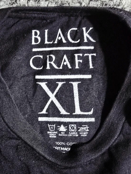 Limited Edition Blackcraft Cult Ouija Cat T Shirt Mens XL Black/red - Picture 4 of 4